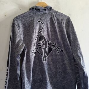 Baby Phat Heathered Gray Track Jacket Size  XL.